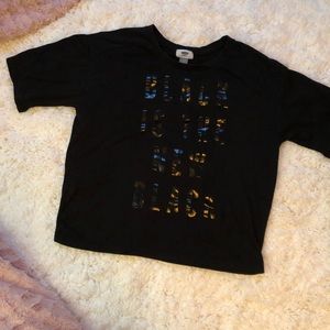 Old Navy black is the new black tee shirt